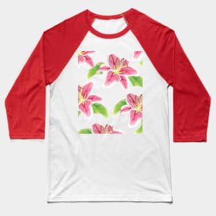 Lilies and leves Baseball T-Shirt